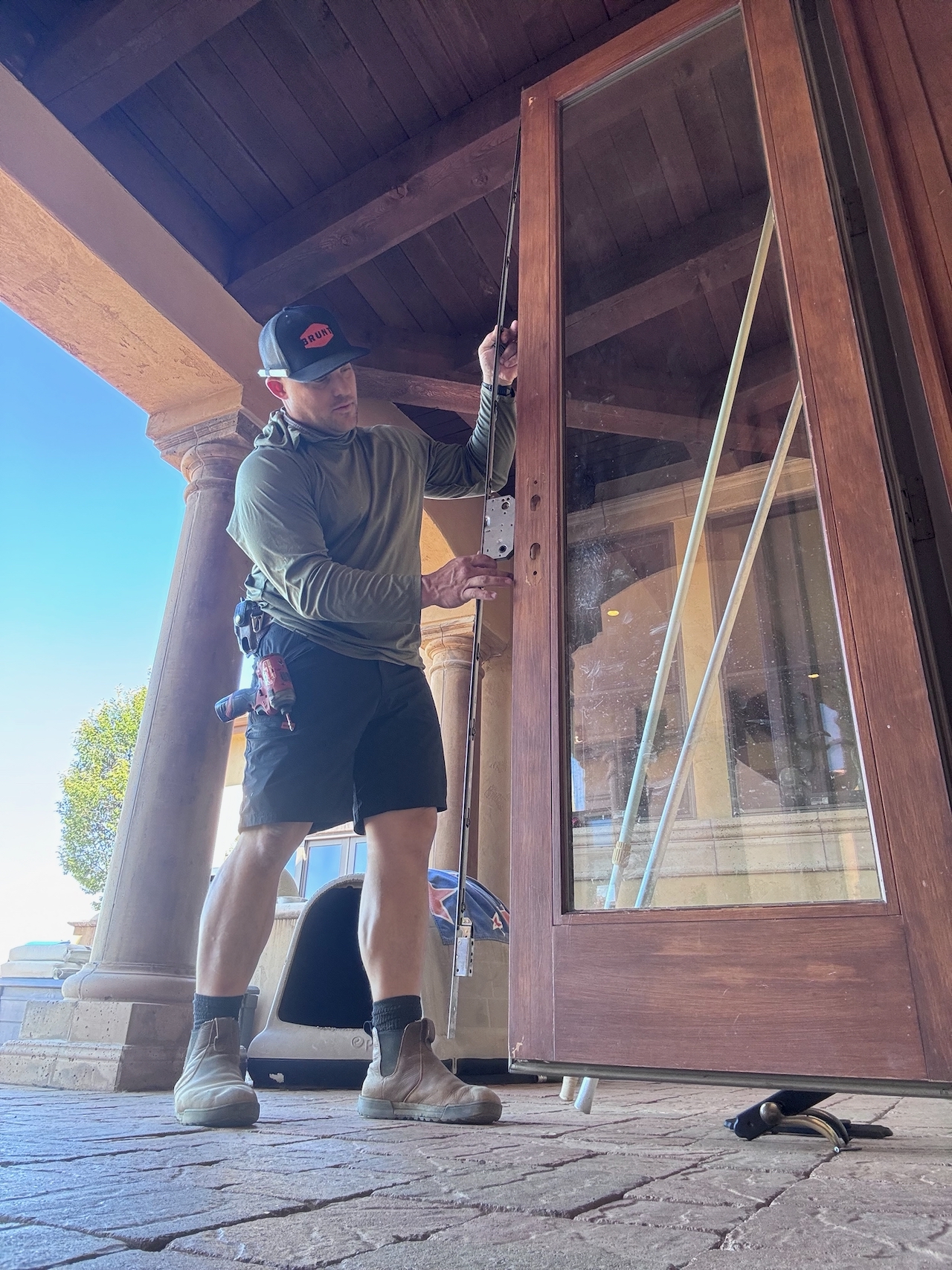 Installing a door in Nevada County